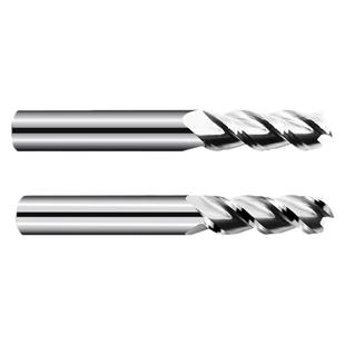 铝用铣刀55度3刃钨钢硬质合金高光铜铝专用铣刀加长铝合金立铣刀