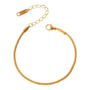 波光粼粼经典原创秀气时髦简约大气高级感轻奢手链细款礼物ins