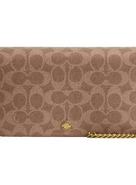 COACH/蔻驰奥莱女士老花MILA 21号斜挎包链条包经典复古高级