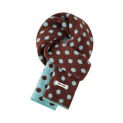 韩系波点围巾轻奢高级感秋冬季