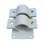 4mm加厚双抱箍海康大华监控球机立杆电线杆钢管固定支架管卡