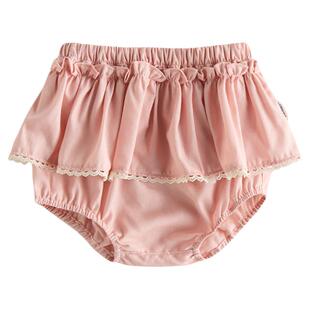 【新品】Oak Family夏季婴幼儿花苞裤宝宝裙裤莱赛尔亚麻女童短裤