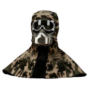 防尘面罩全脸防护装修工地打磨一体式呼吸防烟防飞溅劳保防毒工业