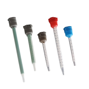 AB圆头静态混合管点胶头AB静态混合管 混胶嘴胶水搅拌器 1:1-10:1