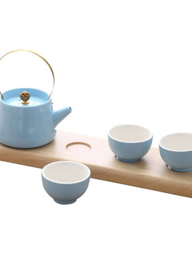 陶瓷功夫日式送礼白色茶具套装