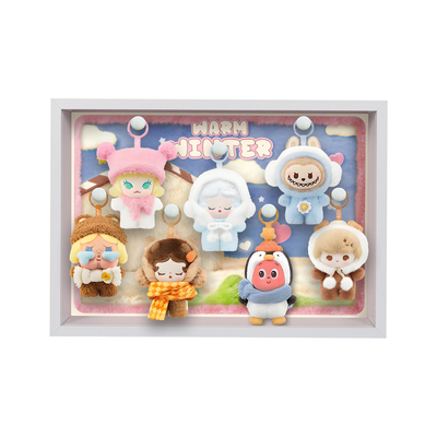 适用泡泡玛特毛绒绒暖呼呼相框