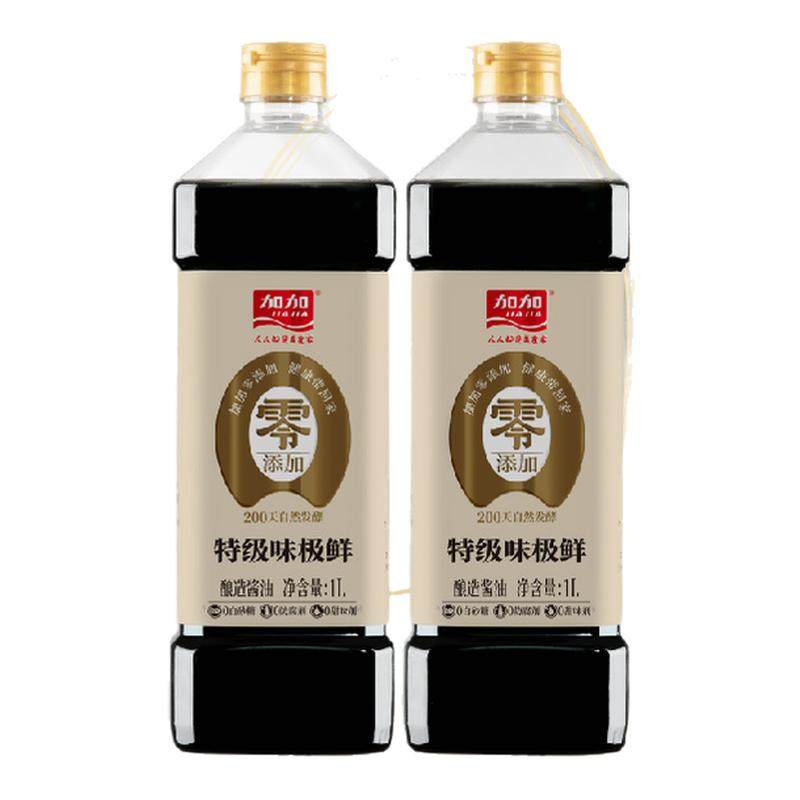 加加200天酿造0添加特级味极鲜1L
