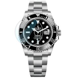 2025新版]专用于劳力士3代黑水鬼m126610ln表膜钢化膜41表扣贴膜保护膜2代116610后盖修复侧面表圈豪华版定制