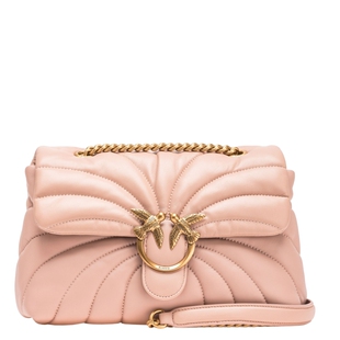 PINKO2025女士蝴蝶绗缝大号斜挎包100038A1EX