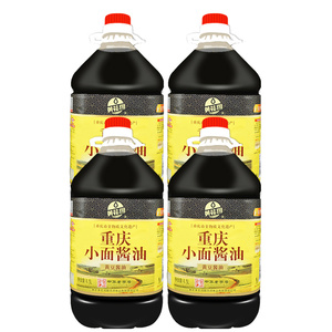 重庆黄花园小面酱油宴会餐馆桶装4.5升x4酸辣粉大桶黄豆酱油商用