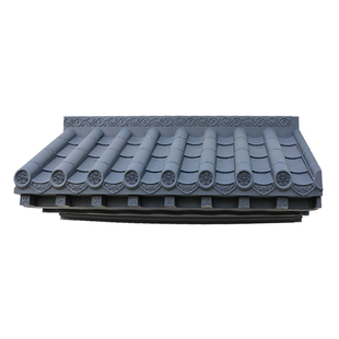 大号免架子树脂瓦新中式徽派仿古屋檐饭店门头庭院围墙面装饰挂件