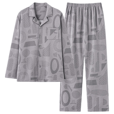 猫人优品德绒睡衣男款套装可外穿