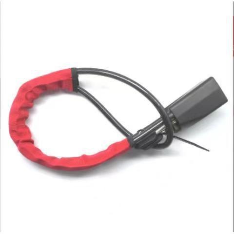 汽车方向盘锁防盗锁安全卡扣锁钢缆锁车用方向盘锁具可伸缩绳子锁