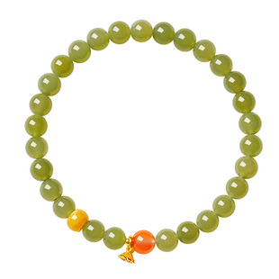 宫里上新和田玉手串女天然玉石手链串珠小众新中式生日礼物送妈妈