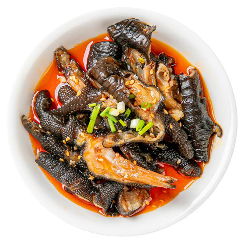 益旺开袋即食红油麻辣无骨鸡爪