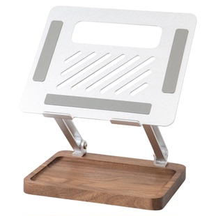 笔记本电脑ipad平板支架桌面2025新款实木质电脑增高架可折叠可升降便携铝合金macbook笔记本悬空散热支撑架