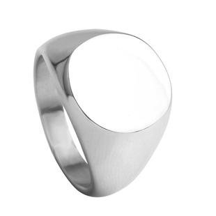 复古钛钢戒指男个性指环戒指个性刻字定制男款光面印章指简约尾戒