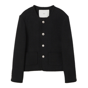 Dunst2026春季新品经典奢华中性经典毛圈花呢短夹克外套UDJA6A108