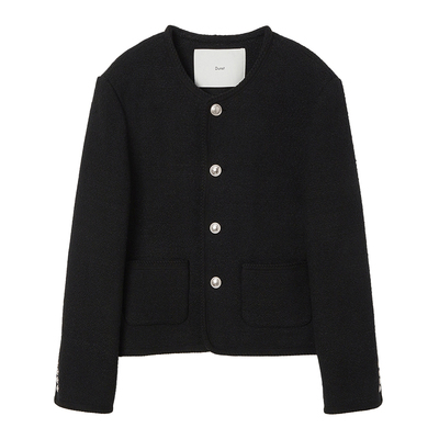 Dunst2026春季新品经典奢华中性经典毛圈花呢短夹克外套UDJA6A108