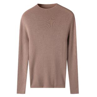 春竹秋季精纺100%绵羊毛半高领修身长袖针织衫女士打底衫