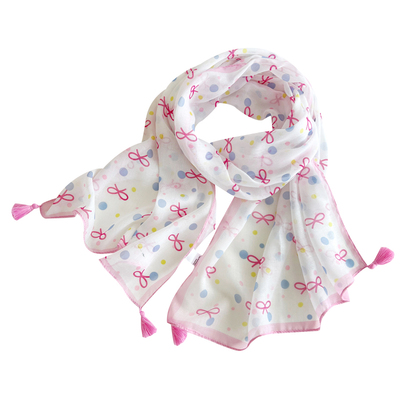 儿童围巾女童秋季保暖围脖宝宝防风护颈脖套可爱卡通小熊丝巾女孩