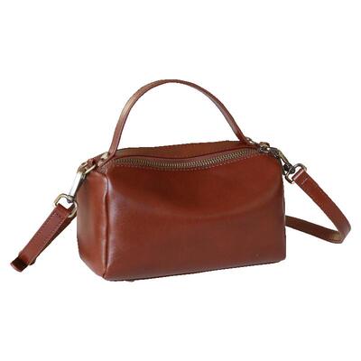 时尚真皮斜挎手提小包波士顿包女