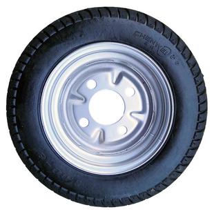 300400-810寸实心轮胎电动车免充气工地手推车斗三轮车微耕机橡胶