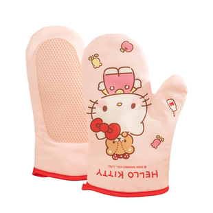 三丽鸥正版授权Hello Kitty全包防烫手套可爱卡通烘焙隔热手套萌