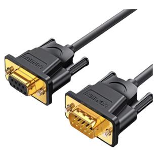 绿联 rs232串口线db9连接延长九针公对母转换器通讯数据com母接头