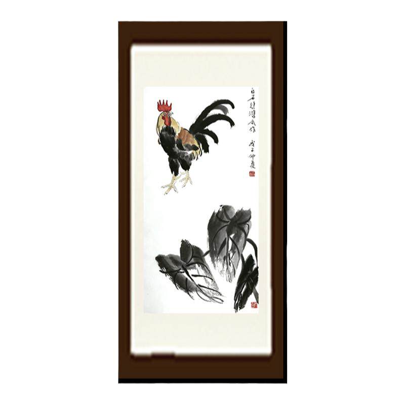朵云轩木版水印雄鸡非遗中国画