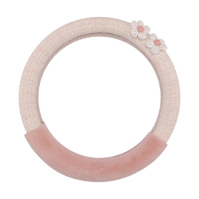 冬季短毛绒汽车方向盘套保暖防滑