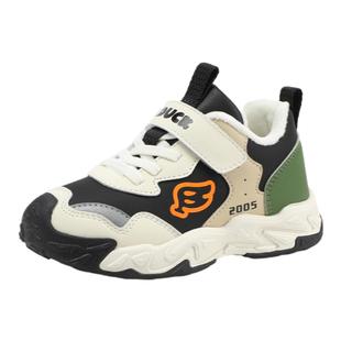 B.Duck小黄鸭童鞋男童运动鞋加绒二棉冬季新款女童棉鞋户外鞋潮牌