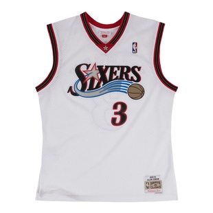 NBA官方Mitchell&Ness76人队艾弗森 复古球衣SW版篮球服