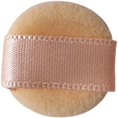 粉扑ct粉饼mini迷你小样0.8g用圆形植绒粉扑小号绒面薄款带3片装