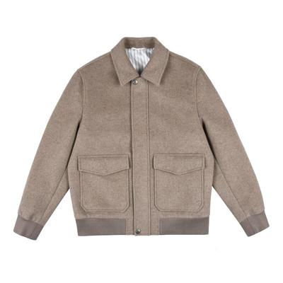 雷迪波尔老钱风羊毛呢夹克