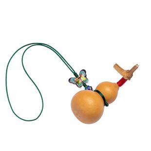 天然真葫芦挂件室内卧室门对门床头挂饰景泰蓝蝴蝶车载后视镜挂件