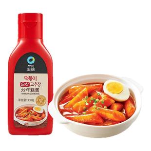 清净园炒年糕酱300g瓶装韩式辣椒酱甜辣酱石锅拌饭酱韩国进口正宗
