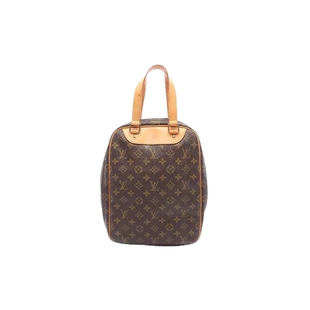 中古LV路易威登女包B级9新handbag手提包涂层/防水帆布手提包棕色