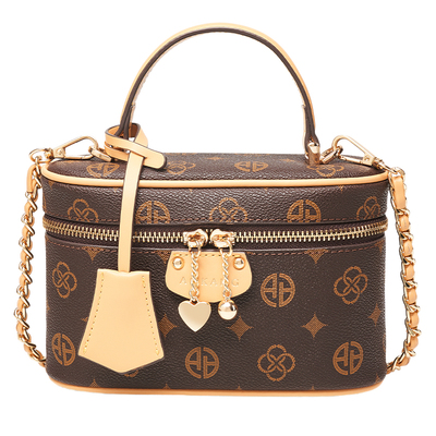 奥康盒子包2026老花手提水桶包