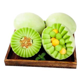 正宗玉菇甜瓜9斤新鲜水果整箱包邮当季香瓜蜜瓜冰淇淋哈脆甜密瓜5