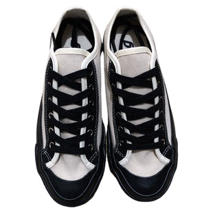 日本单冈山帆布鞋女低帮粗格调工装户外风格日系外贸出口休闲鞋