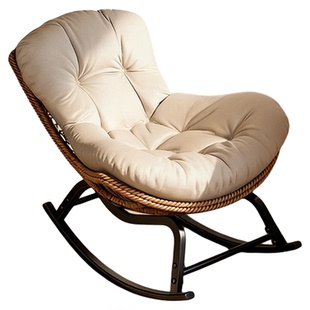 摇摇椅阳台家用休闲可睡觉懒人躺椅新款坐睡两用小户型晒太阳椅子