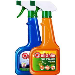 mistolin油污清洁剂厨房油烟机清洗剂油污净除浴室玻璃水垢清除剂
