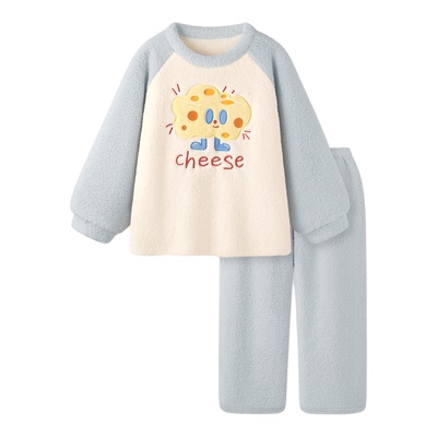 睡衣女冬季加厚保暖珊瑚绒家居服