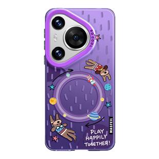 MASFEIL × 星球上的狗适用华为Pura80手机壳磁吸p70/p60pro新款小众可爱p50高级感p40带支架全包保护套Ultra