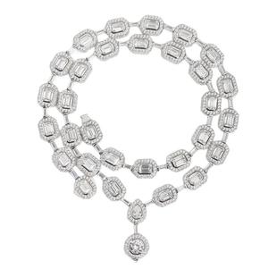 WBJ定制珠宝 8mm宝石项链 S925银镀金 高端定制系列