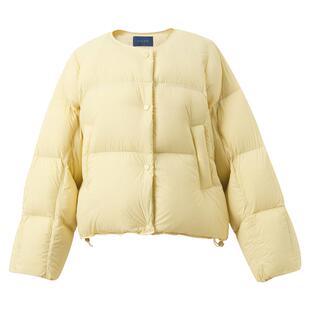 【防水易打理】三彩2025冬季新款宽松面包服90白鸭绒羽绒服短款M