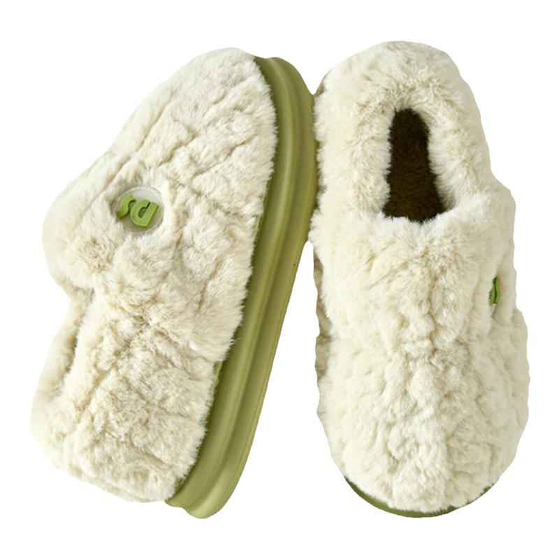 棉拖鞋女士包跟秋冬新款室内家居保暖厚底棉鞋月子鞋防滑居家防臭
