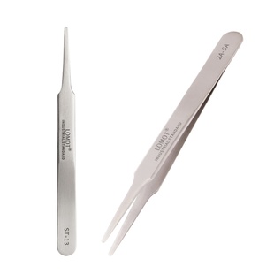 LOMOT无磁不锈钢镊子扁圆头2A-SA儿童耳勺婴儿夹鼻屎耳屎夹子工具