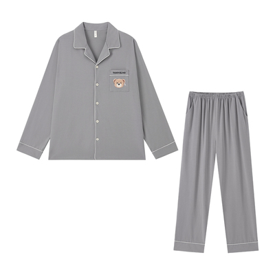 BE情侣款纯棉泰迪熊联名款睡衣